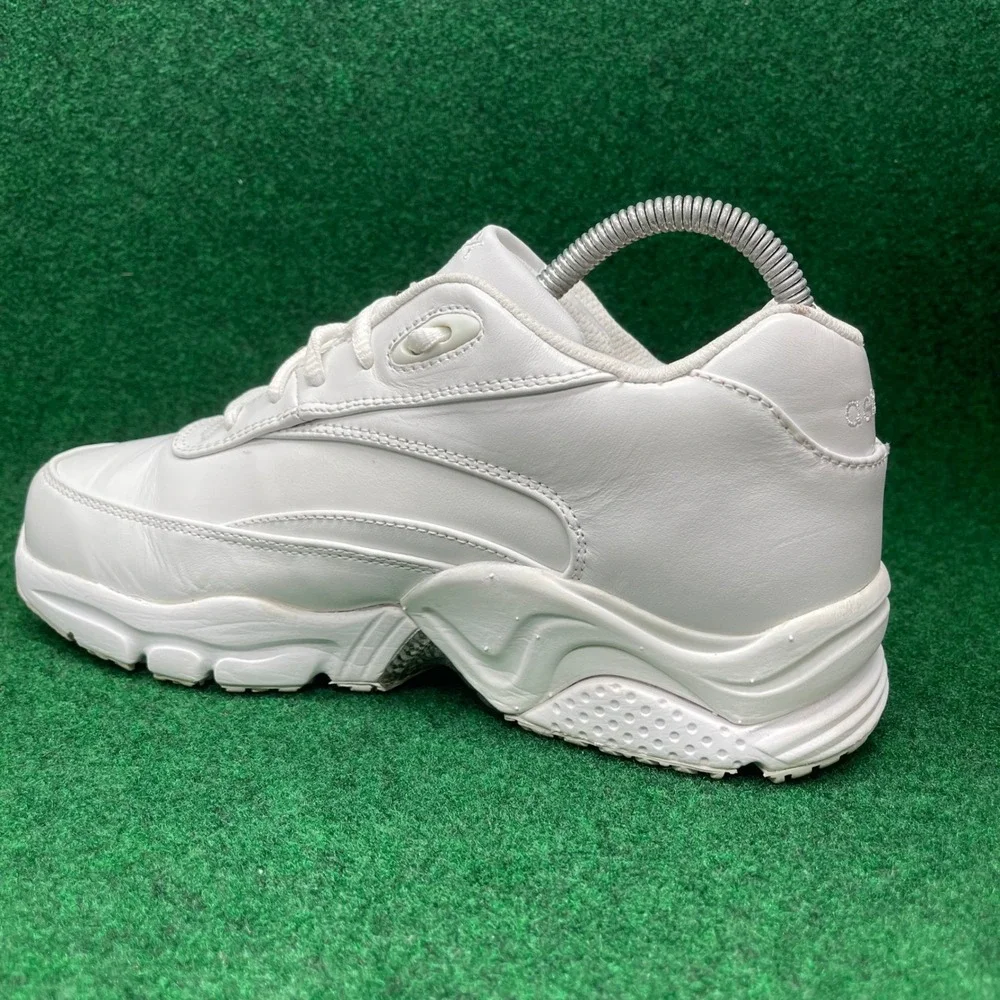 Aetrex X826 White Leather Walking Shoes Womens 7.5 X-Wide Supportive Sneakers